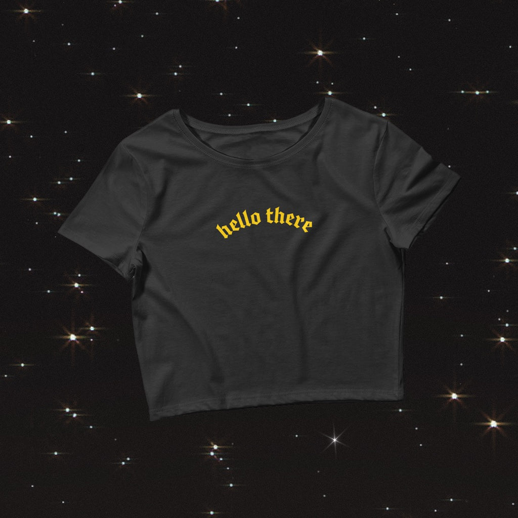 Hello There Cropped Baby Tee